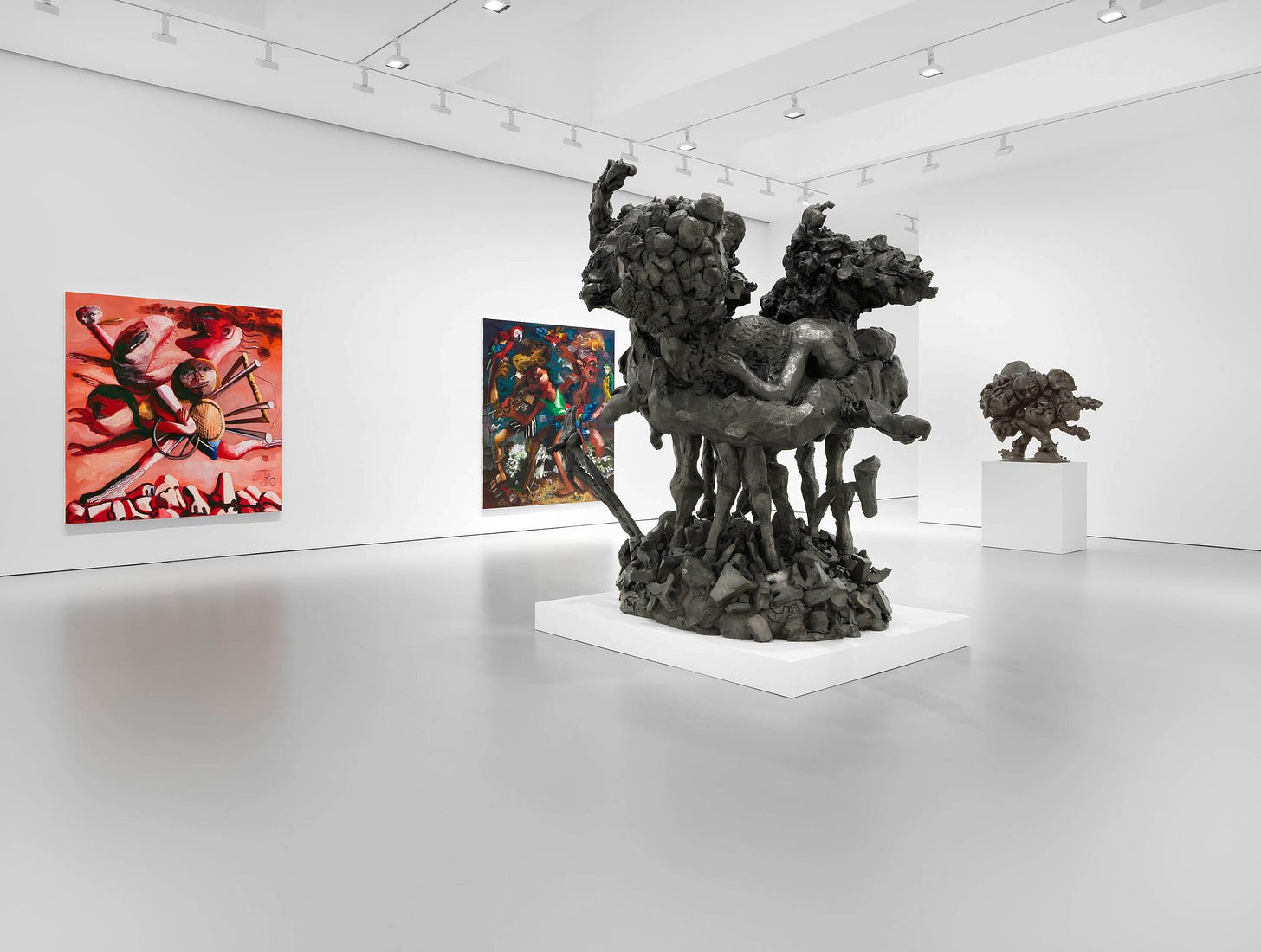 An installation view of the exhibition, Dana Schutz: Jupiter