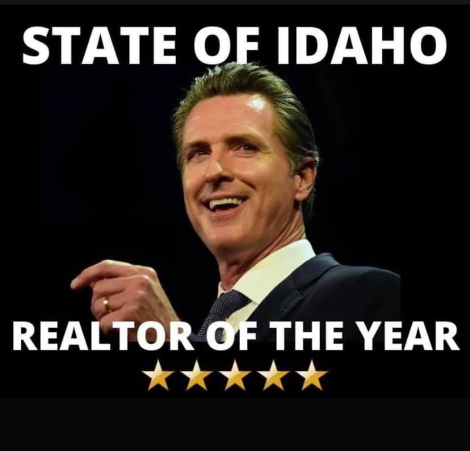 May be an image of text that says 'STATE OF IDAHO ๒ REALTOR OF THE YEAR'