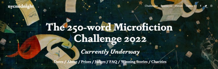 NYC Midnight 250-word microfiction challenge 2022 