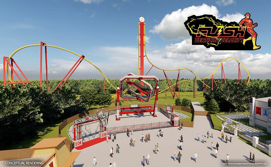 Six Flags Great Adventure THE FLASH coaster preview