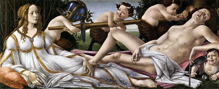 Venus and Mars, 1483 - Sandro Botticelli