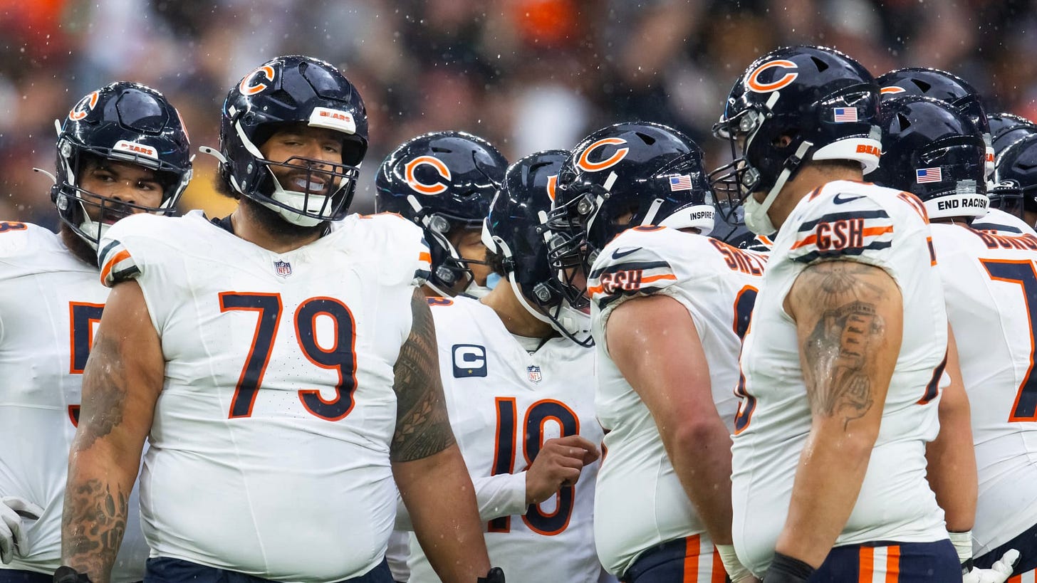 What to expect from the Chicago Bears' offensive line without Darnell  Wright, Braxton Jones