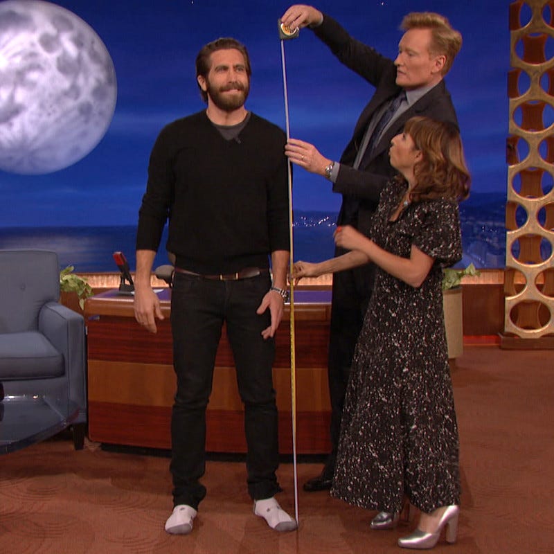 Starlee Kine & Conan Crack The Mystery Of Jake Gyllenhaal's Height | Conan  Classic