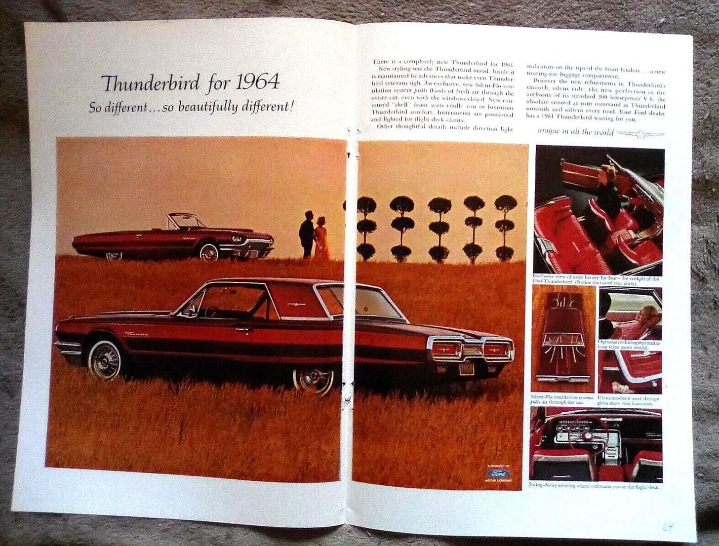 Advertisement for a 1964 Ford Thunderbird