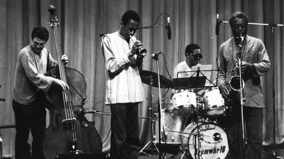 Old and New Dreams (L-R): Charlie Haden, Don Cherry, Ed Blackwell, Dewey Redman