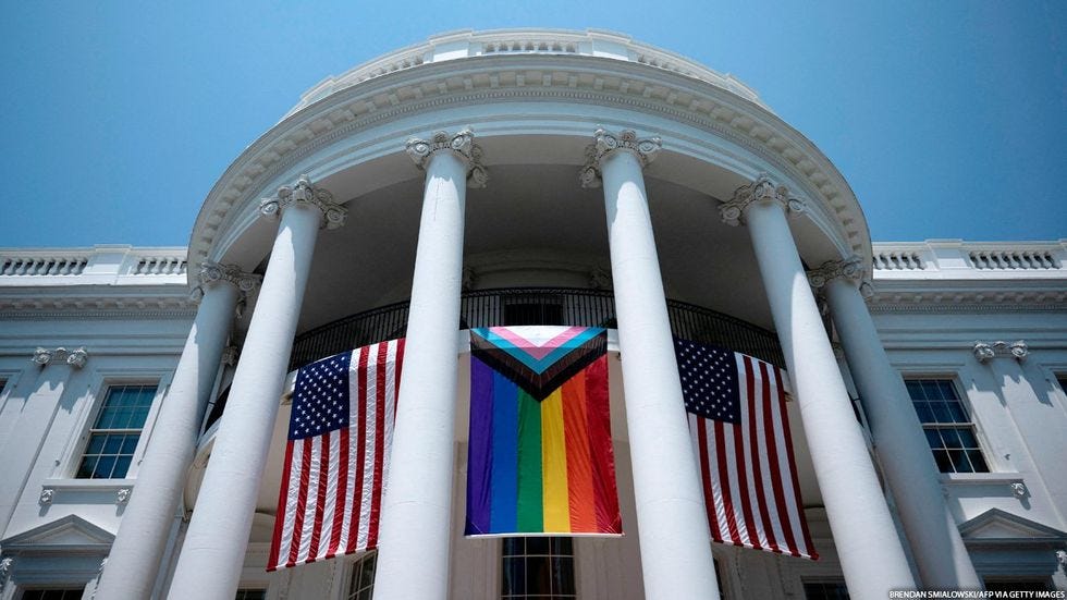White House Pride Month Celeberation Display