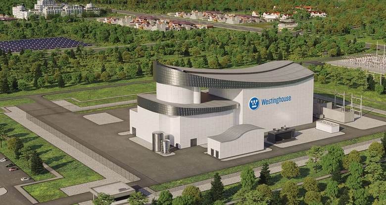 Rendering of the AP300 Small Modular Reactor from Westinghouse