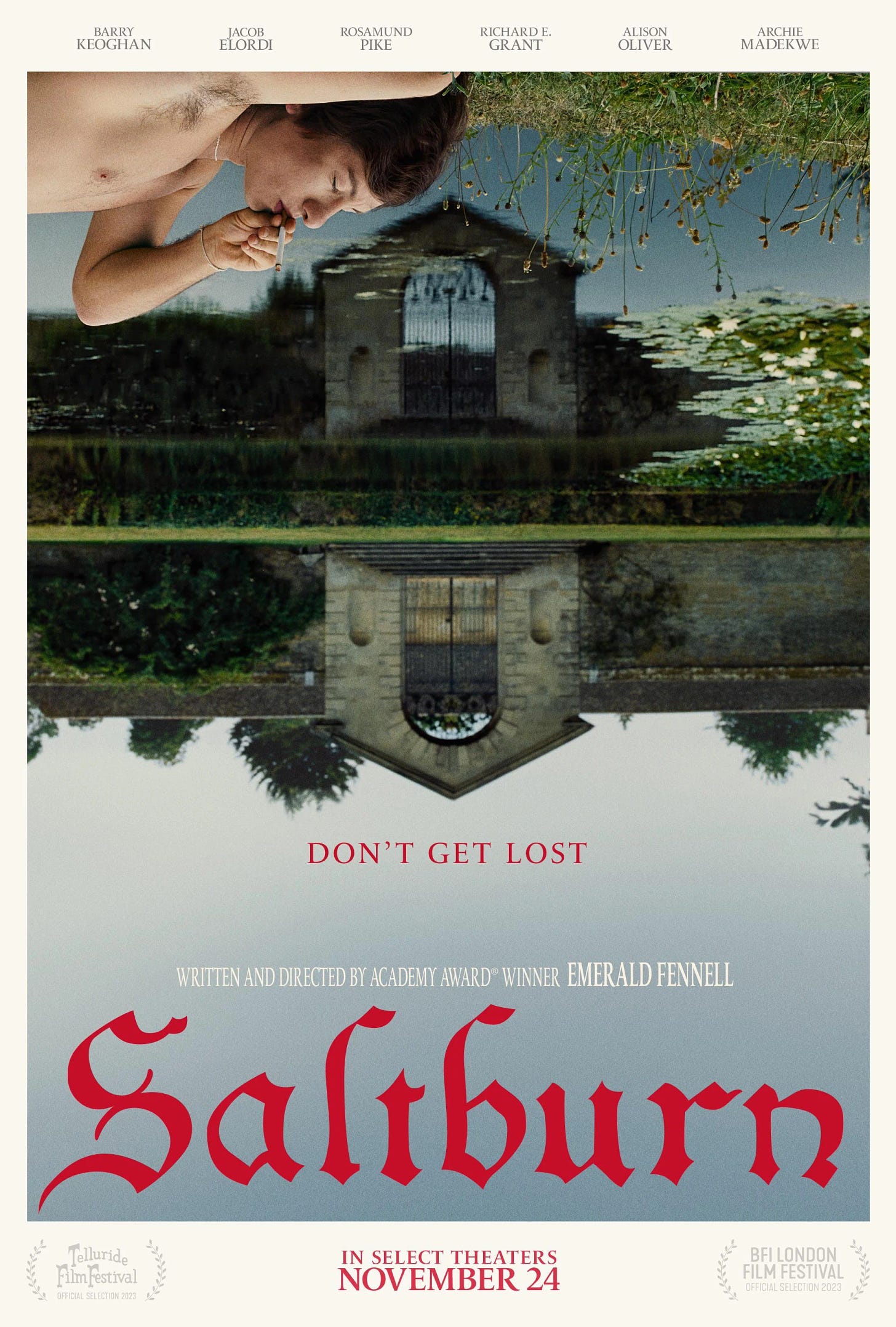 Saltburn, Emerald Fennell, Barry Keoghan, Jacob Elordi, 2023 High Quality  Movie Poster, Premium Semi-glossy Paper 