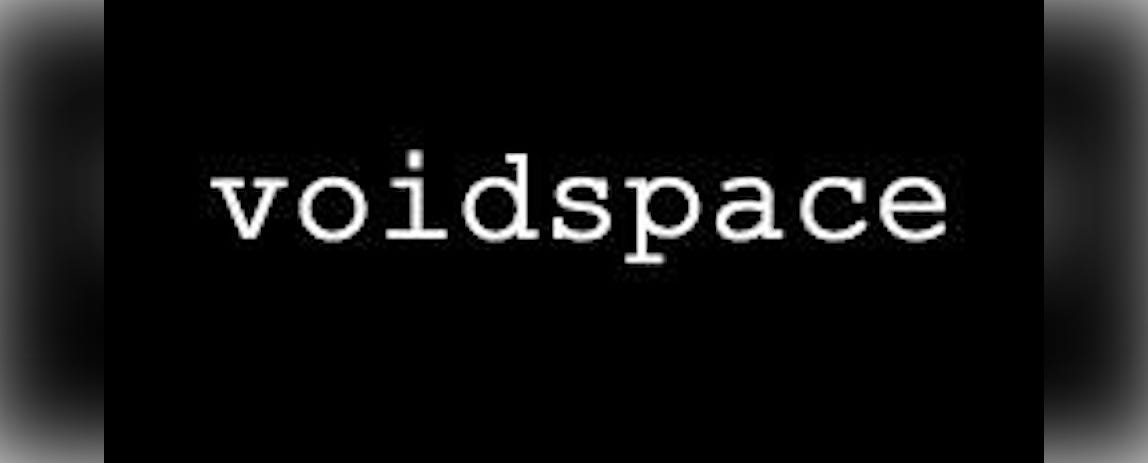 The voidspace logo: white text on a black background