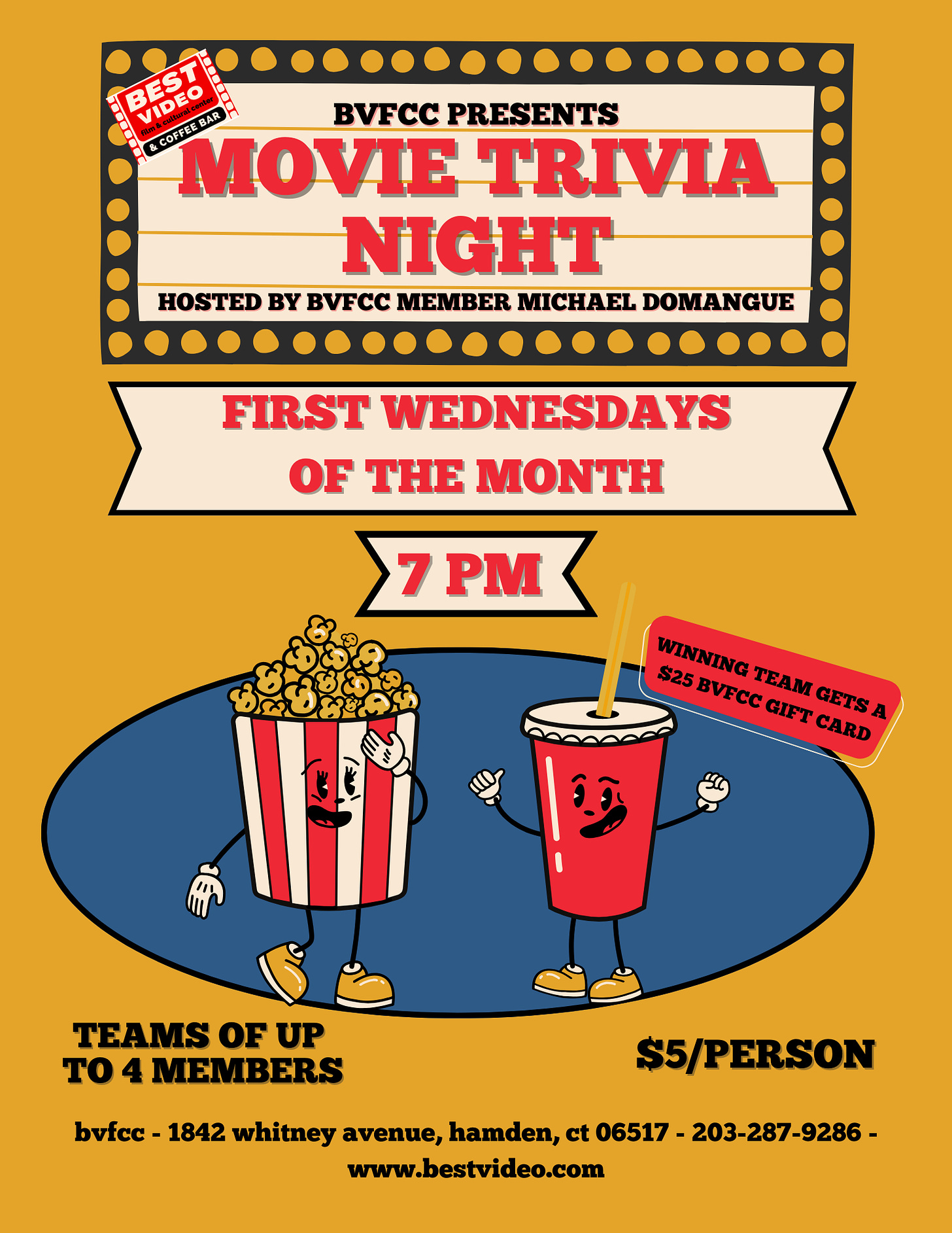 Movie Trivia Night hosted by Michael Domangue