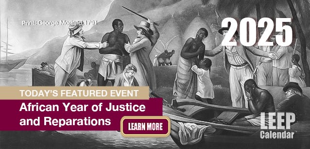 The African Union focuses on reparations for slavery and colonization in 2025—Print by George Morland, 1791. 