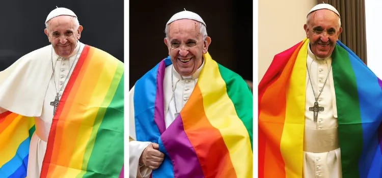 Papa Francis'in LGBTİ+ bayrağı taşıdığını gösteren fotoğraf gerçek mi? -  Teyit