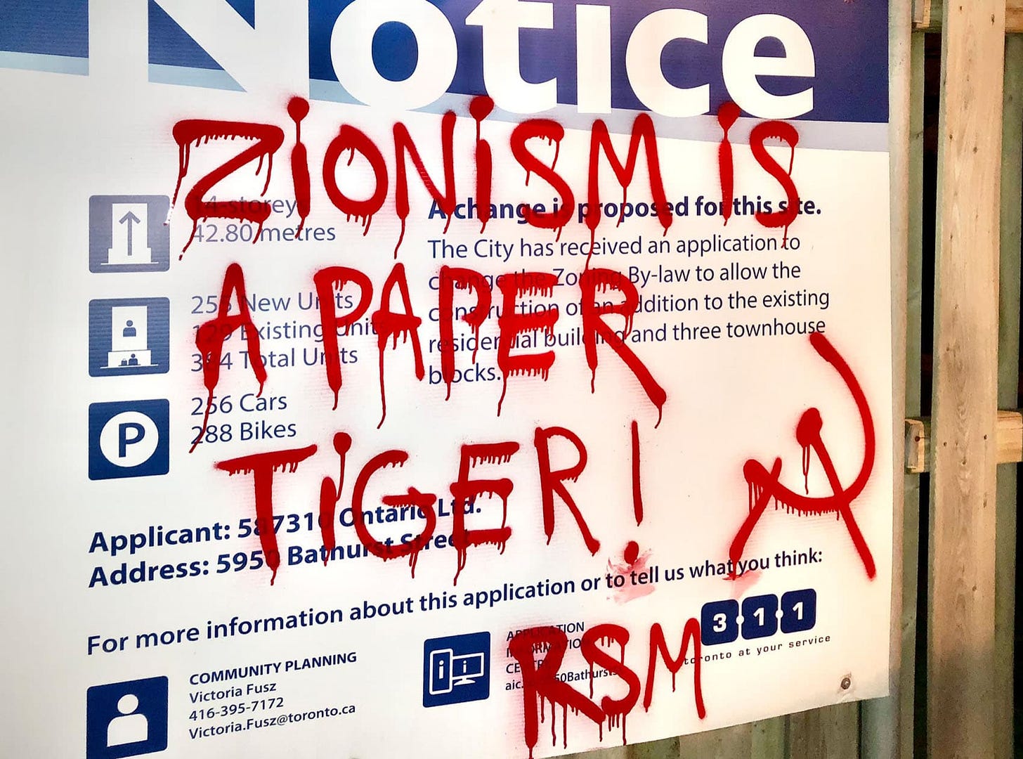 Toronto Student Communist Group Tweets “Death to Zionism” Graffiti
