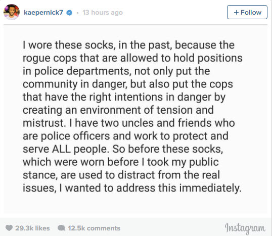 colin kaepernick comments