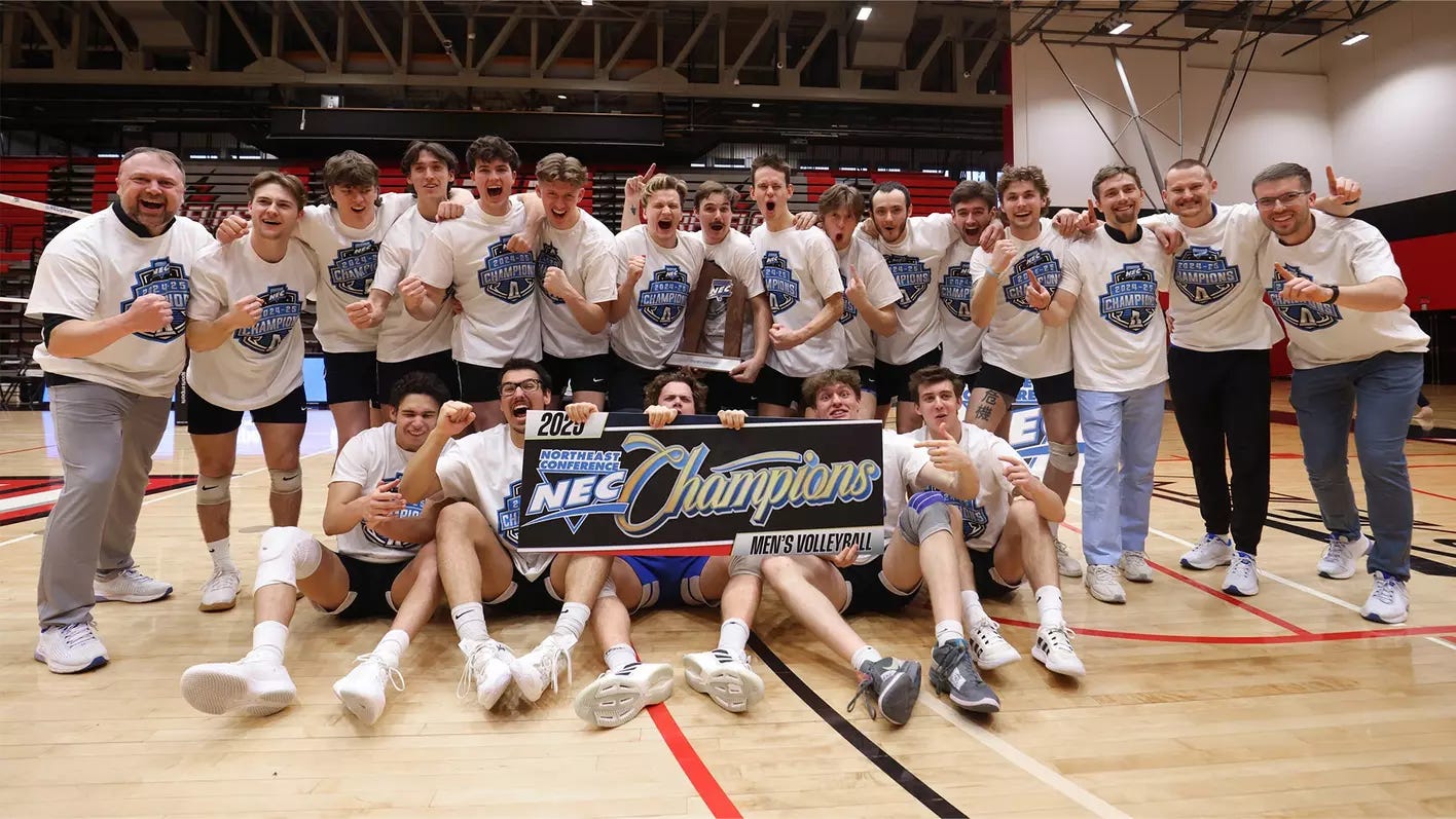 Men's Volleyball 2025 NEC Champions Photo Men's Volleyball 2025 NEC Champions Photo