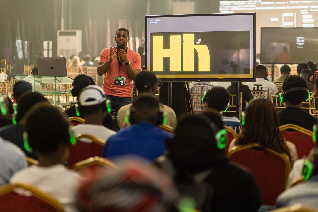 Seyi Olusanya facilitating a session on type design during the Untitled Designers Conference 2024