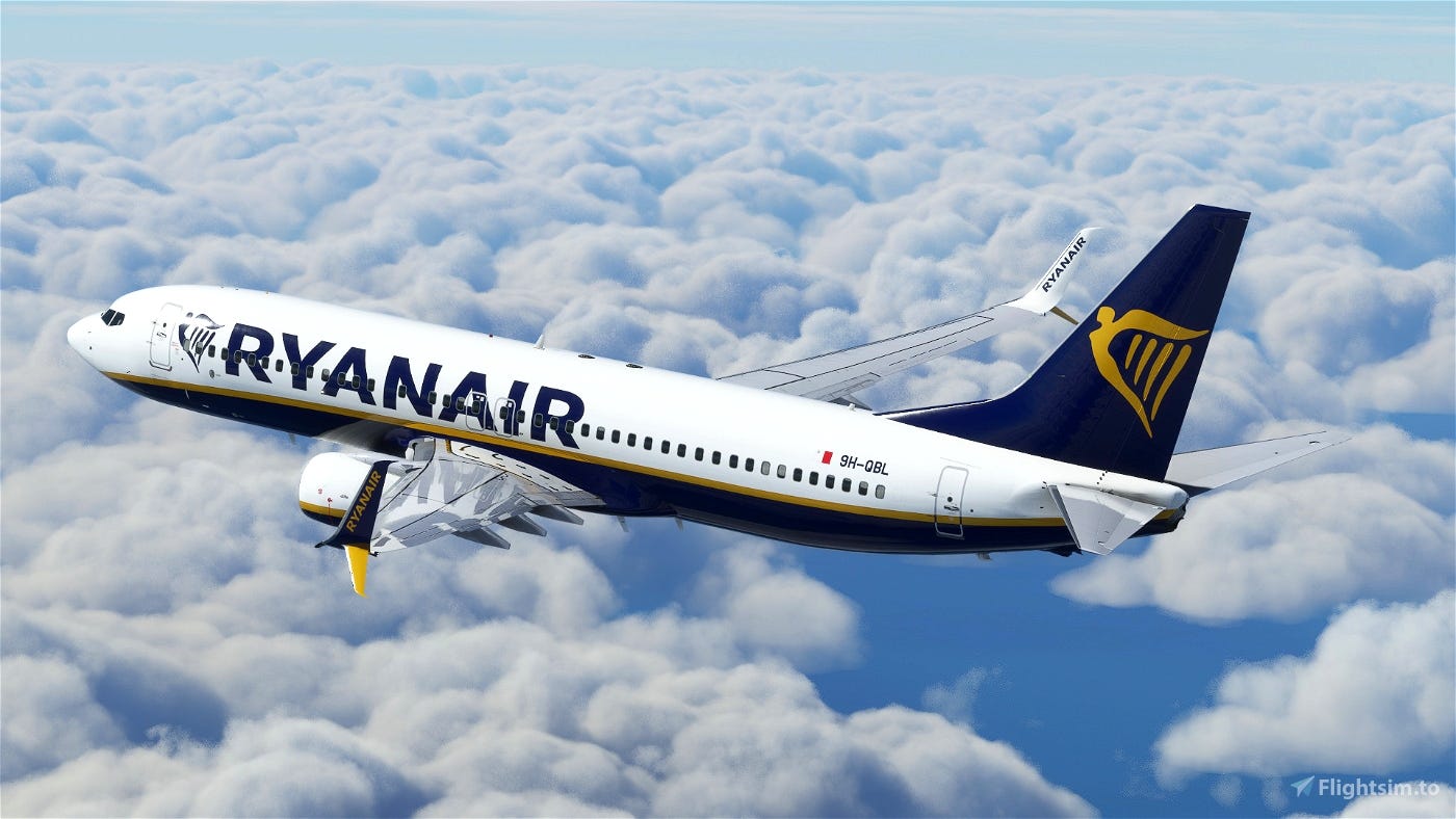 Ryanair [Package] w/Cabin PMDG B737-800 for Microsoft Flight Simulator |  MSFS