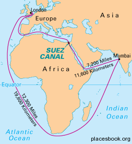 Stanly Johny on X: "The importance of #SuezCanal. Look at the map. It  connects the Red Sea, and thereby the Indian Ocean, to the Mediterranean  that opens into the Atlantic. If the