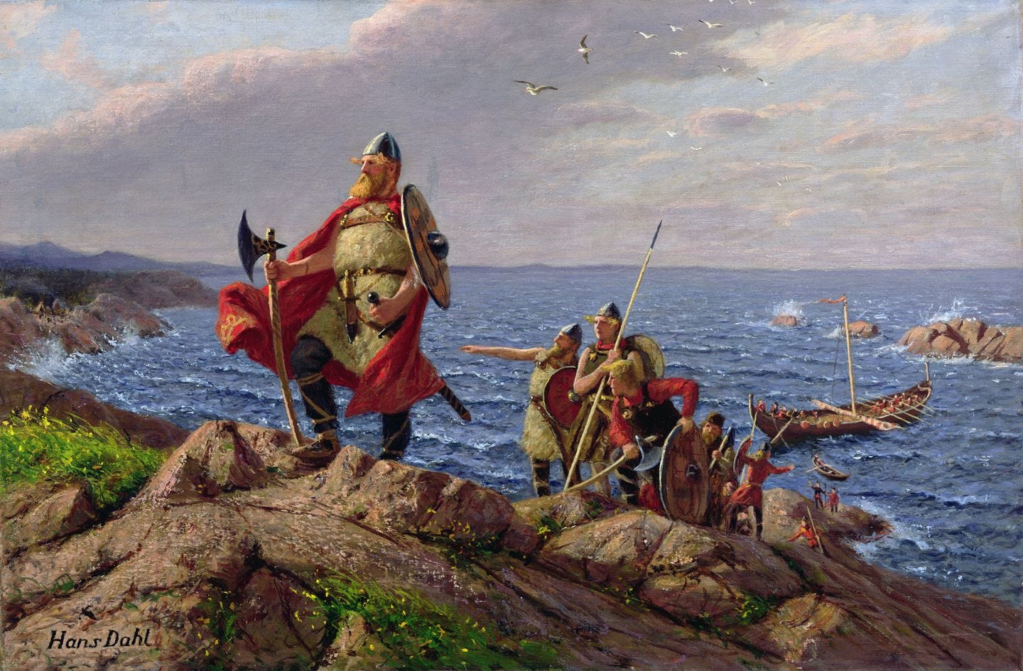 File:Leif Erikson Discovers America Hans Dahl.jpg - Wikimedia Commons