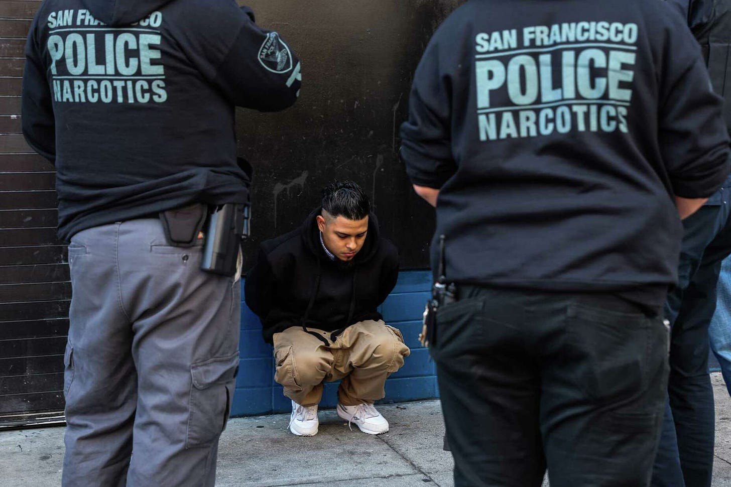 During a June buy-bust operation at Ninth and Mission streets in San Francisco, police arrest a Honduran they say was selling fentanyl, meth and crack.