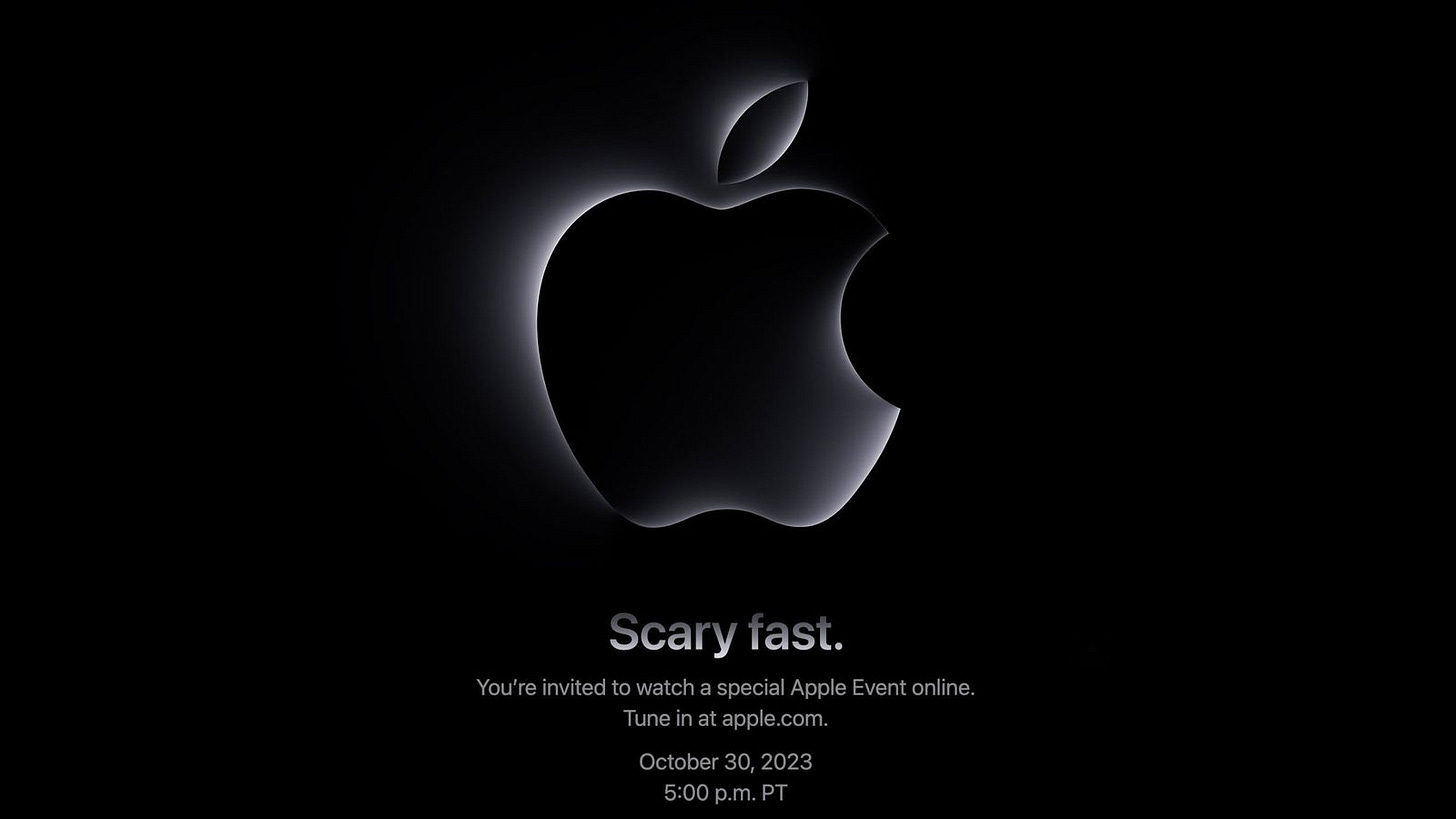 Apple Announces October Event for Macs: 'Scary Fast' - MacRumors