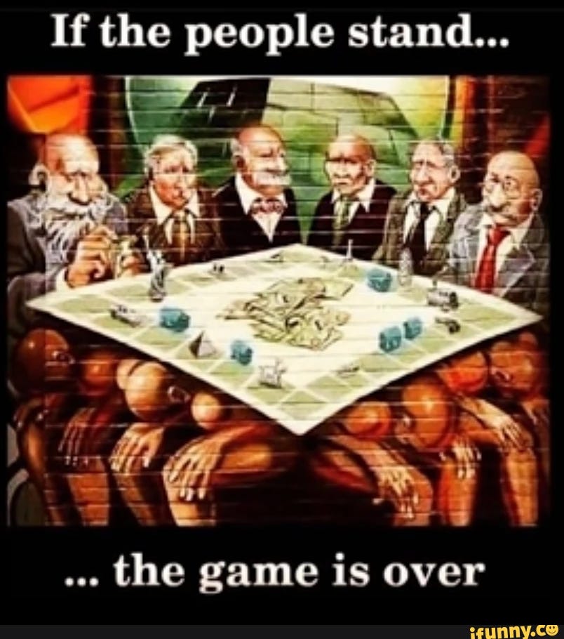 If the people stand... Ps j the game is over