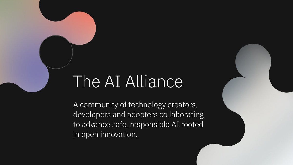 Together AI on X: "We are proud to join @Meta, @IBM, and other leaders  across the industry in founding the AI Alliance to unite academia,  research, science & industry together in making