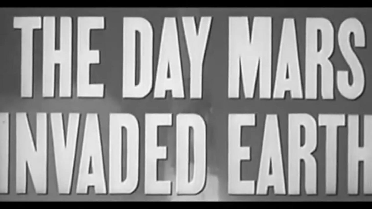 The day Mars invaded Earth (1963) title screen