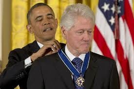 Obama presents Bill Clinton, 15 others ...