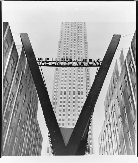 Image of United Nations at Rockefeller Center, ca 1942-1945