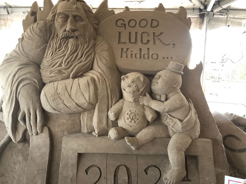 South Padre Island sandcastle by Mary Tase