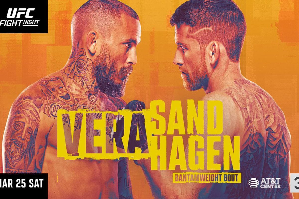 UFC Fight Night: Marlon Vera vs Cory Sandhagen: Date, Start Time, Full Fight  Card, Where to Watch, Odds and More on UFC Fight Night