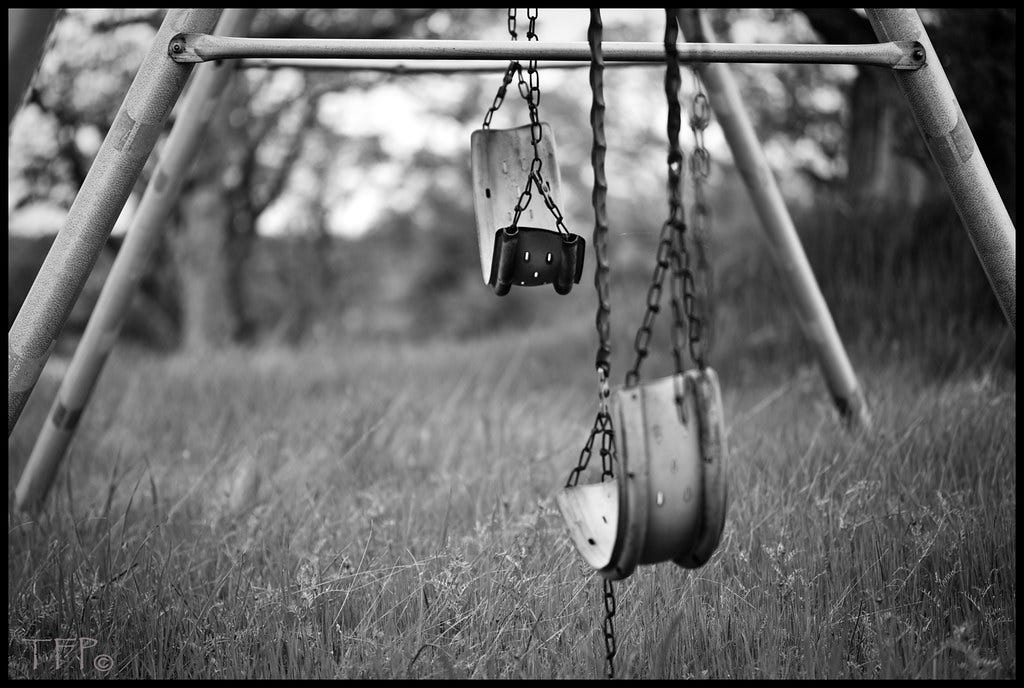 Lonely swing set | This shot is not the norm for me, but it … | Flickr