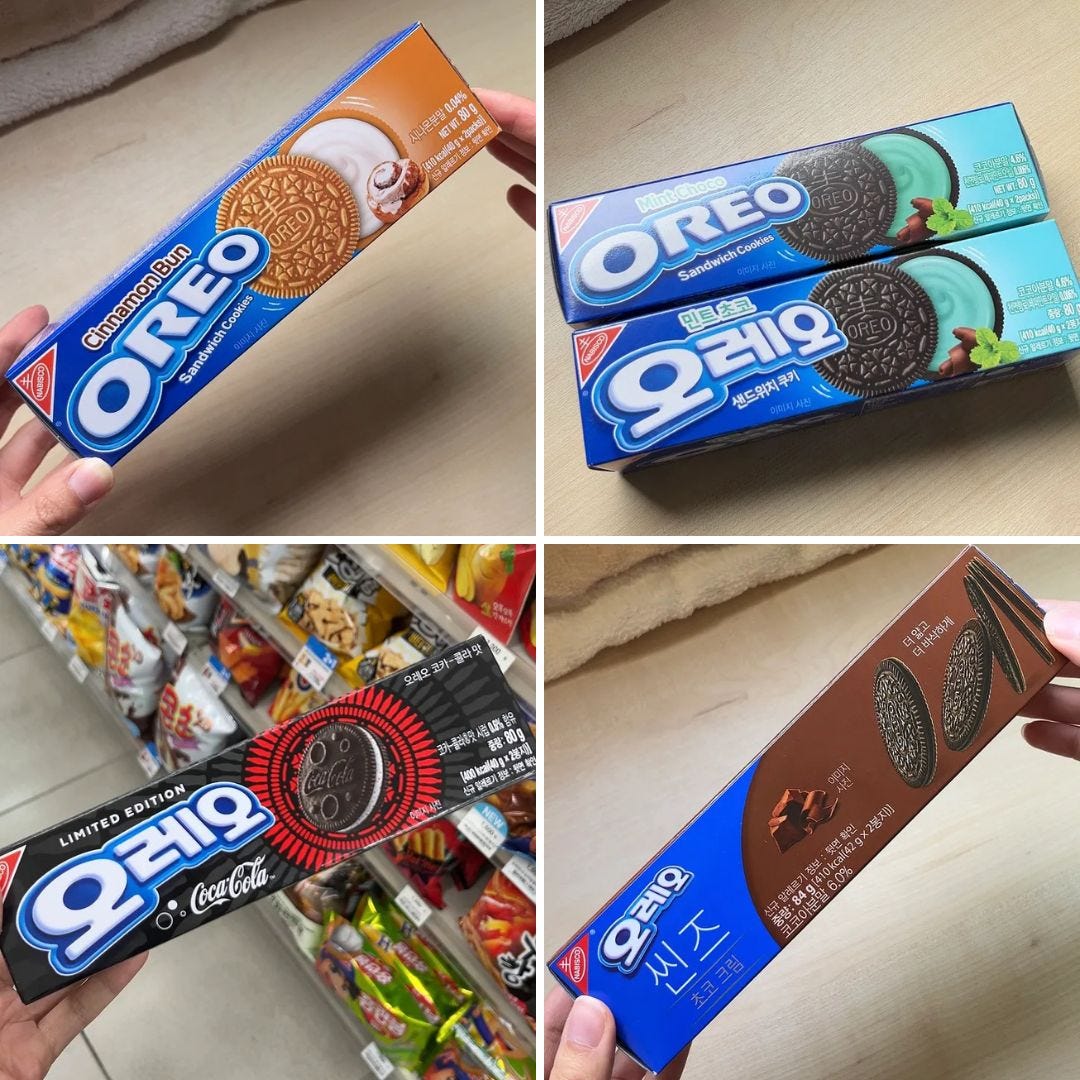 boxes of Oreos with various flavors