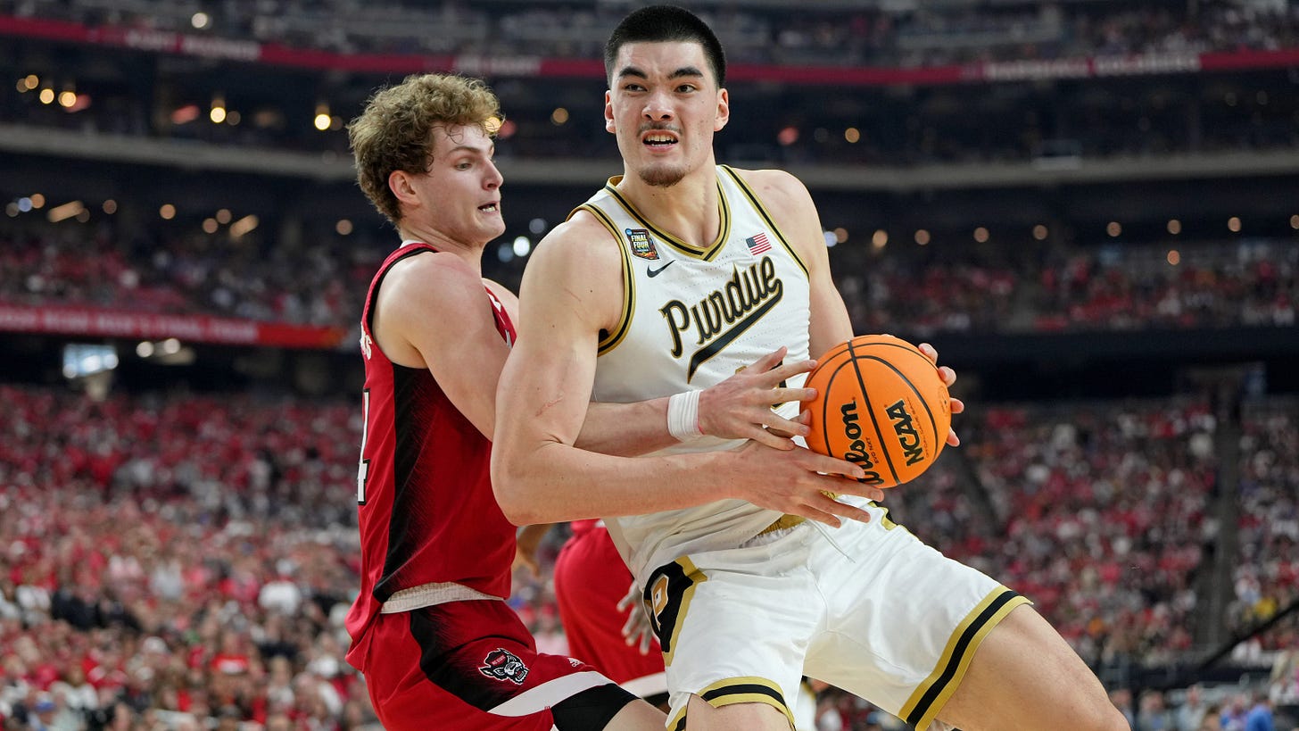 Zach Edey 2024 NBA draft profile, scouting report for Purdue big man