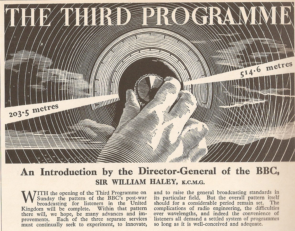 Random radio jottings: The Third at 70 - Part the First: How to Listen