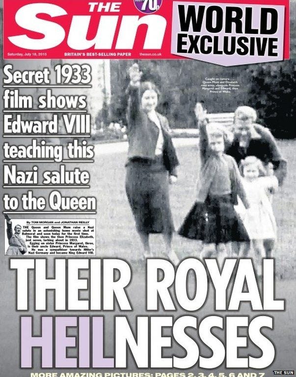 The Sun front page