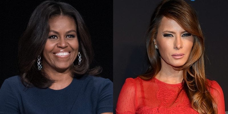 michelle obama and melania trump