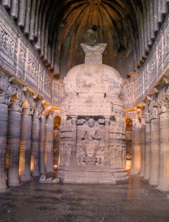 Cave 26 is famous cave in Ajanta