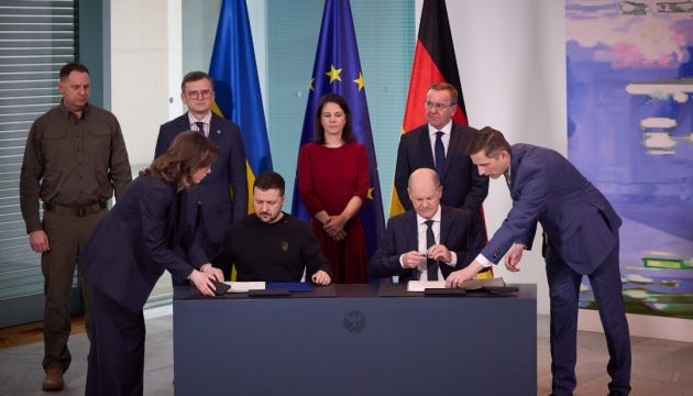 Ukraine, Germany sign security agreeement