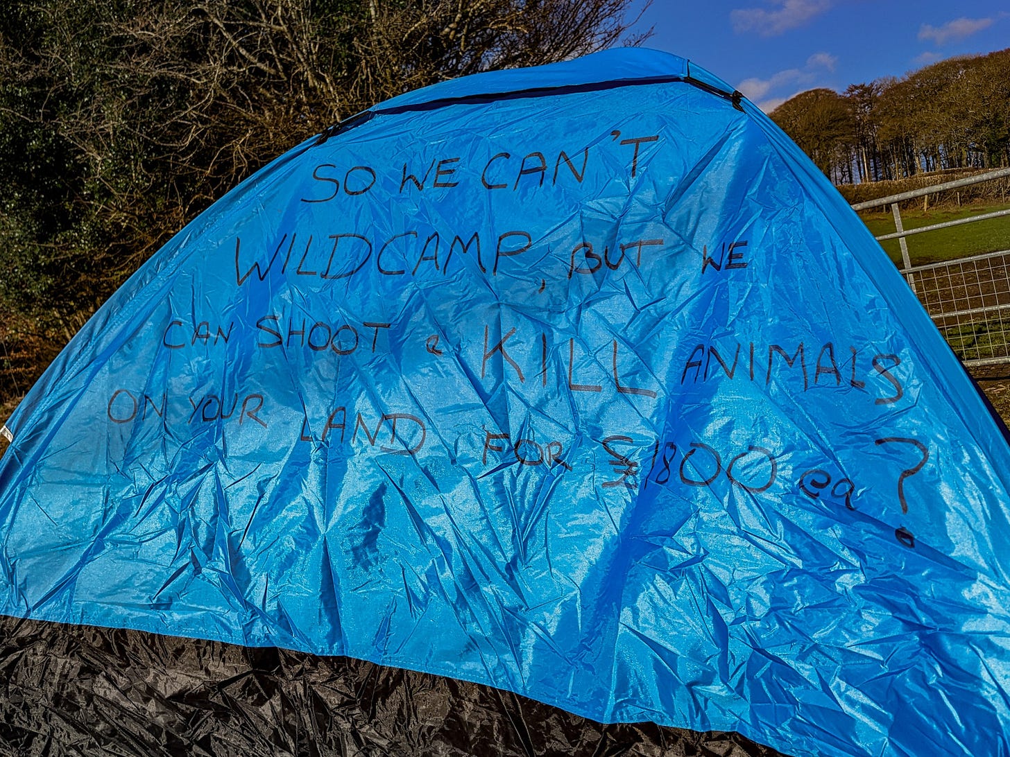 Dartmoor protest