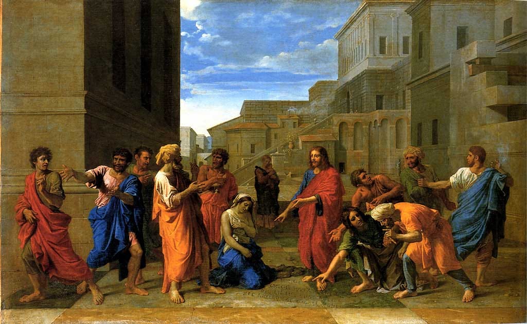 Christ and the Woman Taken in Adultery, Poussin (1653)