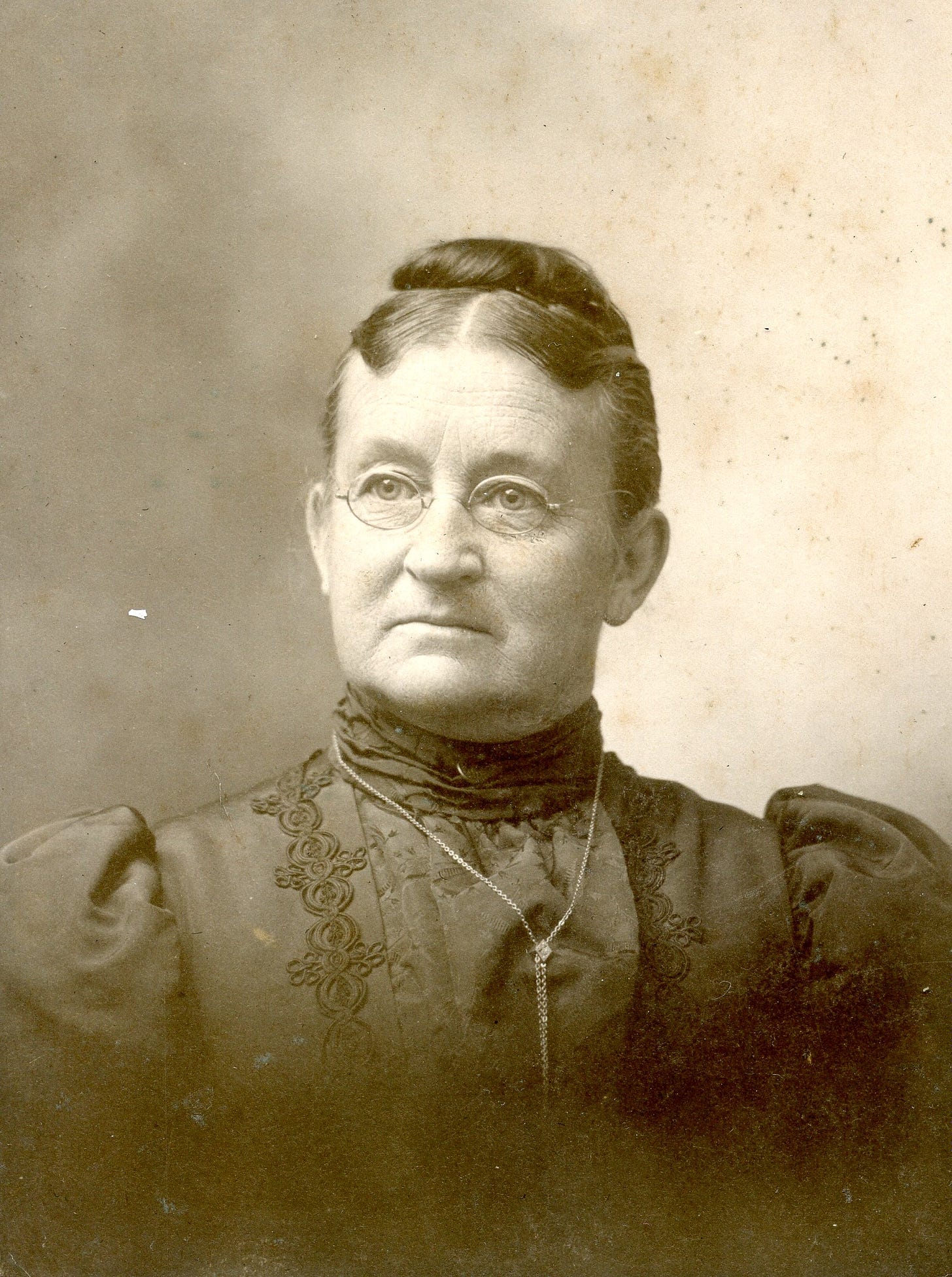 Woman with  glasses