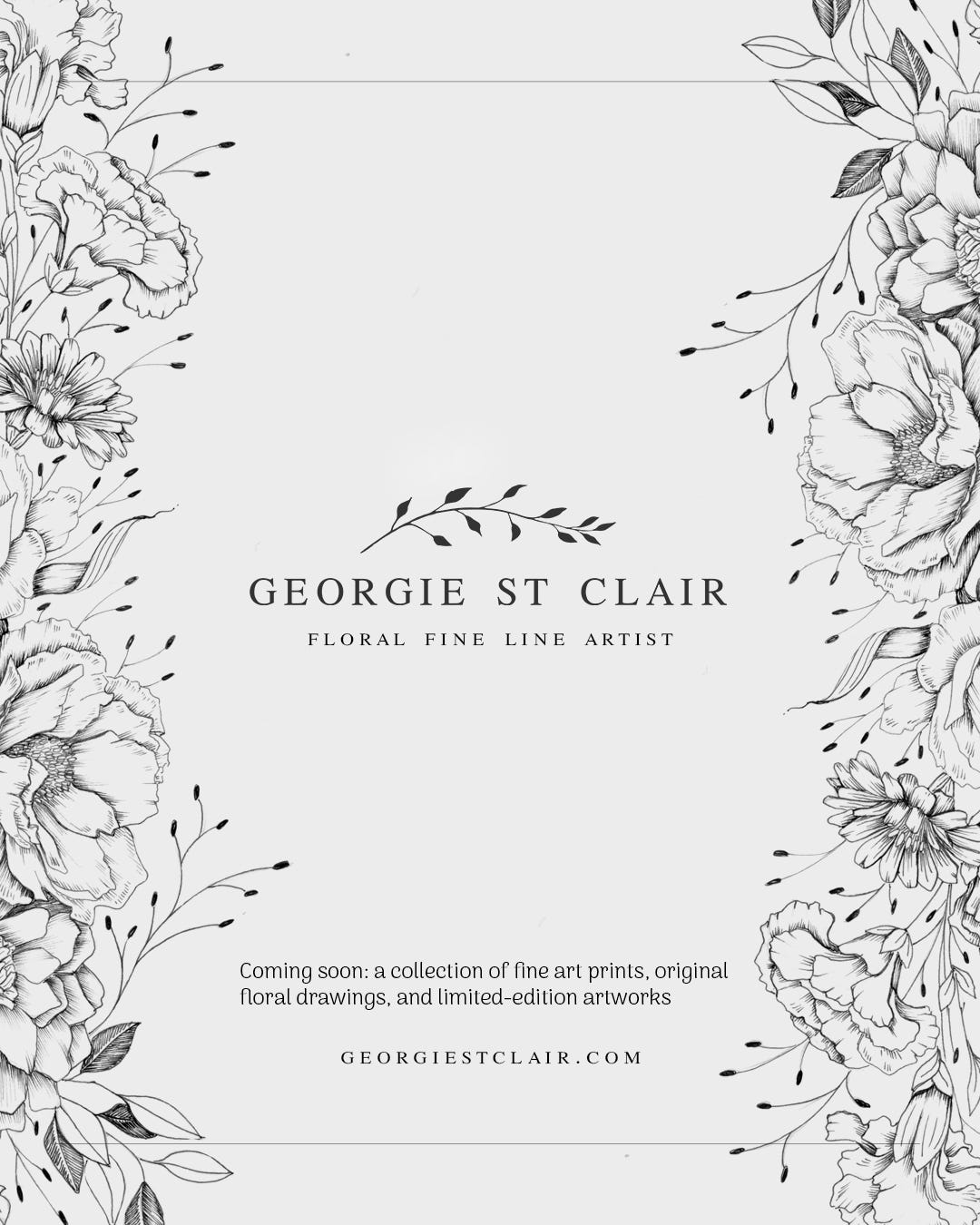 Georgie St Clair Floral Fine Line Artist