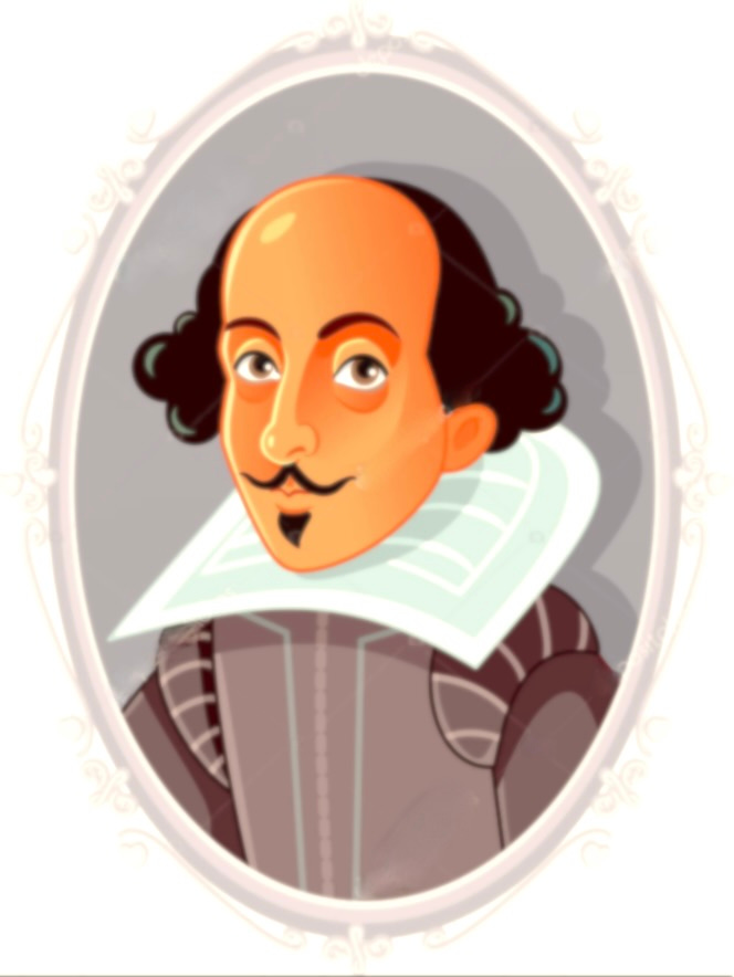 Shakespeare portrait illustration
