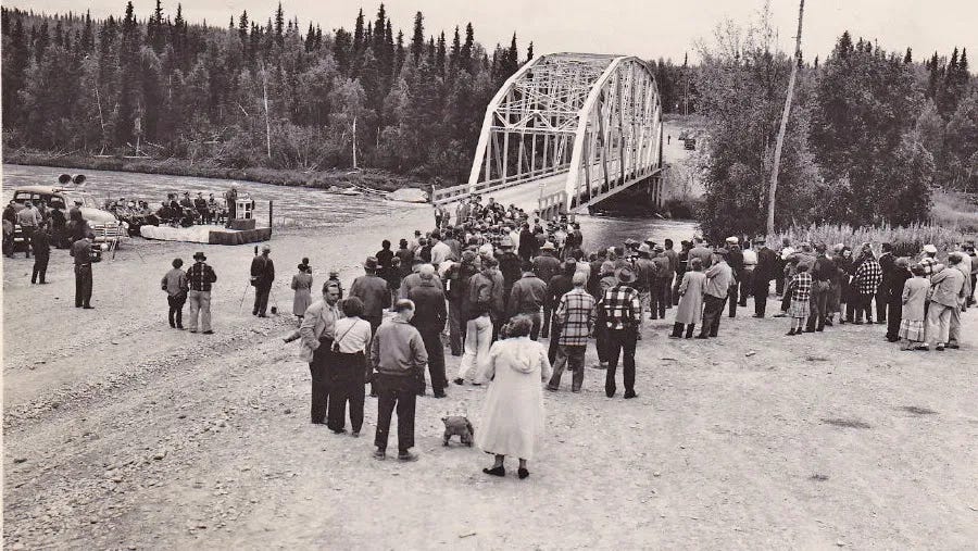 Dedication of the Sterling Highway Bridge on the Kenai Penisula in Alaska.
