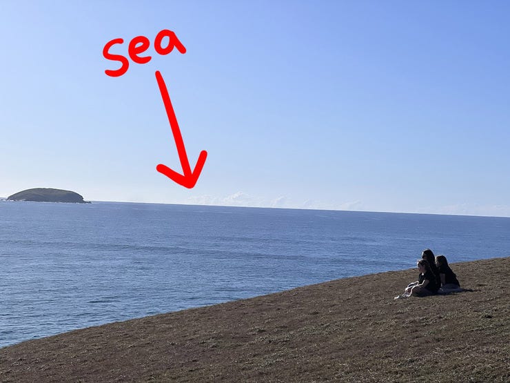 See the sea.