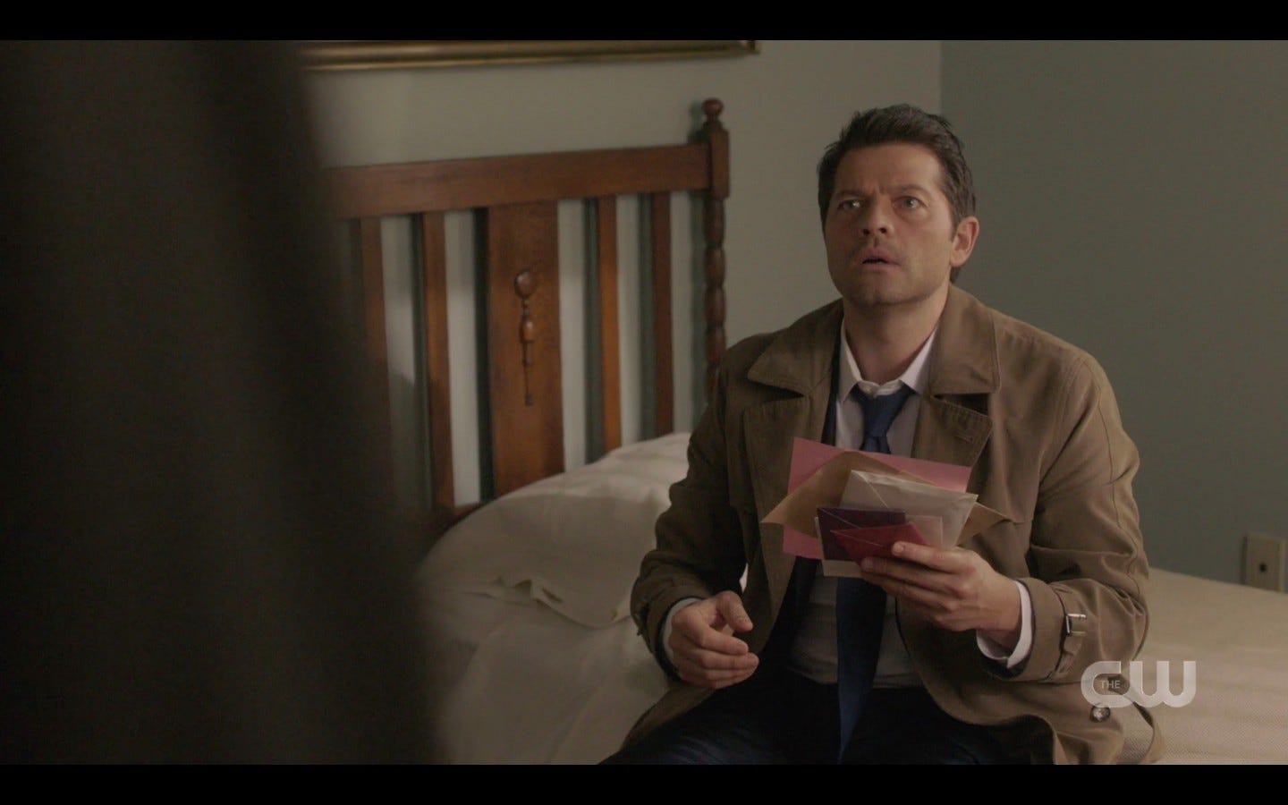 Castiel tells Sam Winchester landlady liked shape and heft of his package SPN 1415