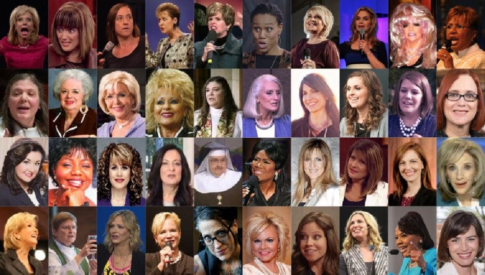 Montage of Southern Baptist Churches Turn to Women Preachers on Mother's Day