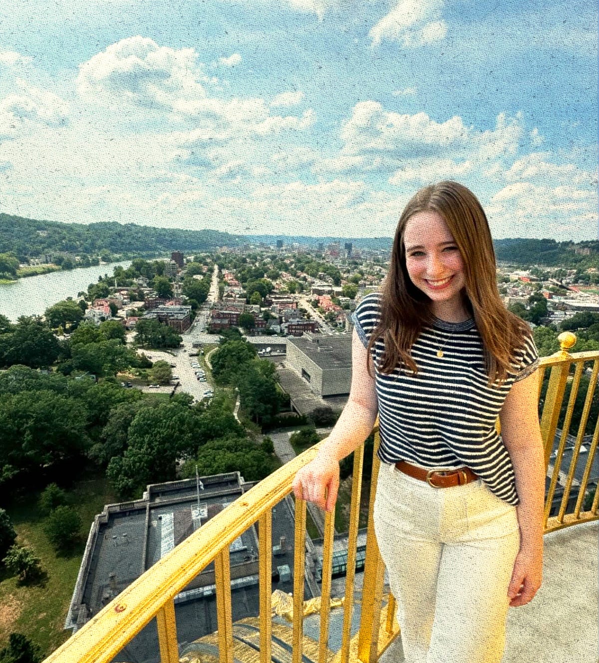 view from top of WV State Capitol